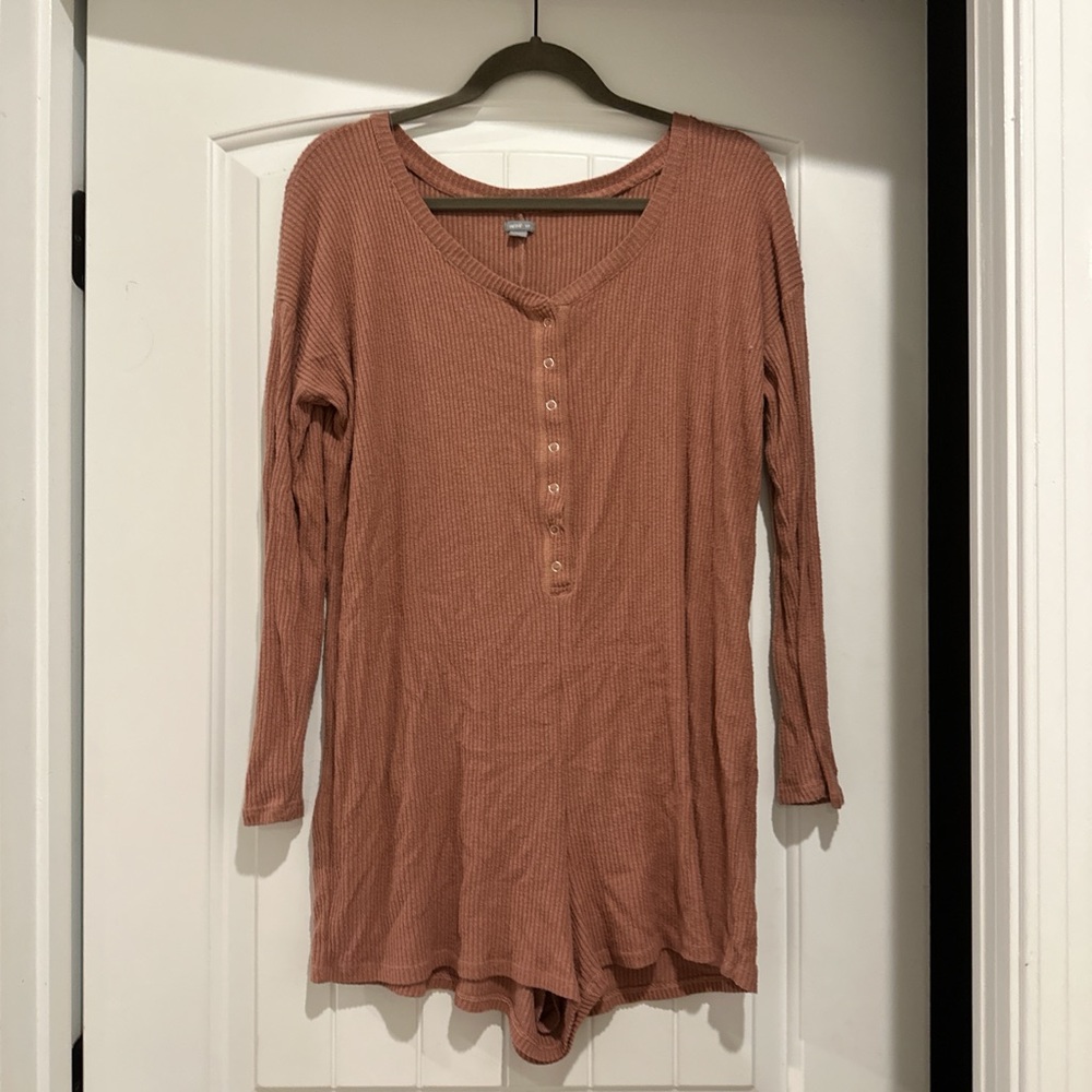 Aerie Ribbed Romper Loungewear - S